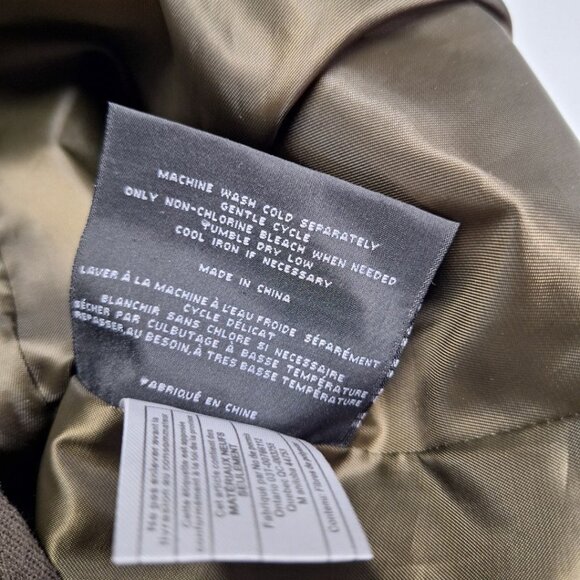 Marc‎ New York Quilted Vest Olive Green Full Zip Collar Fall Spring Womens Large - Picture 6 of 11